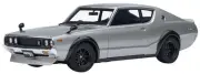 AUTOart 1/18 Nissan Skyline 2000GT-R (KPGC110) Tuned Version Silver Finished Pro