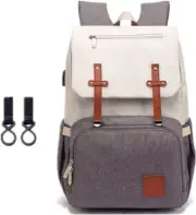Diaper Bag Backpack, Maternity Nappy Changing Bags Multifunction Waterproof Tra