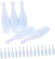 Happyyami Small Bowling Game Props 30pcs Mini Bowling Pins Portable Bowling Set for Indoor Relaxation Enhance Coordination Bonding
