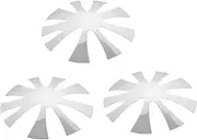 Ipetboom Professional French Manicure Steel Plates 3pcs Nail Art Template Nail Line Template DIY Art Stencil