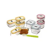 Glasslock Baby Food Container Set 9pc with Spoon
