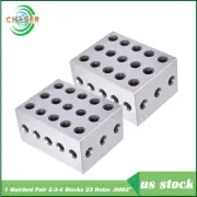 2-3-4 Blocks 23 Holes .0002"1 Matched Pair Ultra Precision Machinist Jig
