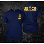 USCG COAST GUARD CHIEF PETTY -  CUSTOM FRONT AND BACK TEE頂級面