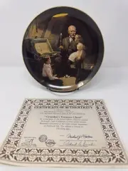 1984 Knowles Norman Rockwell "Grandpa’s Treasure Chest” Collector Plate NIB