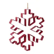 Snowflake Cookie Cutter Ornament (Set of 4) 10.5"H Metal