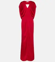 [Stella McCartney] Stella McCartney Draped satin gown AU 6 red