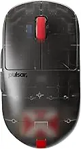 Pulsar Gaming Gears X2H Clear Black Wireless Gaming Mouse, Ultra Lightweight, 54 Gram, Symmetrical, 2.4 Ghz, 1ms 26000 DPI Optical Sensor PAW3395