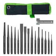 16-Piece Punch and Chisel Set Including Taper Punch Cold Chisels Pin Punch C