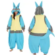 Pokemon Cosplay Costume Adult Pajama Party Costume Halloween - Lucario