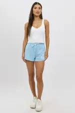 Blue Track Shorts Low Rise - Size 16XL, Women's Track Short