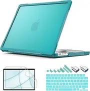 Teryeefi for MacBook Pro 14 inch Case 2025 2024-2021 M4 M3 M2 M1 Pro/Max [Heavy Duty] & [Durable] & [Shockproof] A3401 A3112 A2992 A2918 A2779 A2442 Model with Keyboard Cover+Type C Adapter, Green