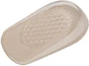 FOYTOKI Shoe Lift Insoles Non-Slip Half Insoles Forefoot Cushion Pad Invisible Leather Inserts for Comfort Size S