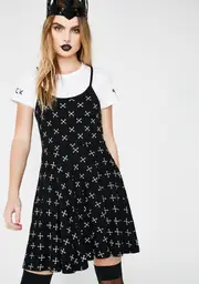 [Fearless Illustration] Hazy Eyes 2 In 1 Dress