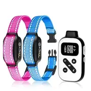 Automatic Bark Collar with Remote Bark Collars for Large Dogs Shock Collar with Remote and Auto Modes Dog Shock Collar IP67 Waterproof Beep Vibration and Shock