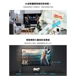 【j5create 凱捷】4K超高畫質HDMI無線影音傳輸器-JVAW75︱手機/平板/筆電/PS5