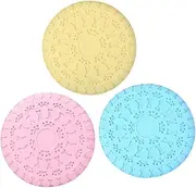 Sosoport 3 Pack Puppy Bite Disc Dog Toy Indoor Outdoor Fun Bite-Resistant Chewing Toy Pet Supply TPR Material