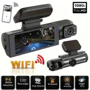 1080P WIFI Dual camera Dash Cam for cars,Front And Inside car camera