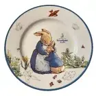 Beatrix Potter Peter Rabbit Easter Salad Side Plates 8in Porcelain Set of 4 New