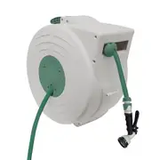 Hills 20M Retractable Wall Mounted Kink Free Water Hose Reel UV Resistant