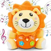 daboot Baby Toys 6 to 12 Months - Infant Baby Musical Toy for 1 Year Old Boys & Girls - Cute Lion Plush Toys Newborn Toy 0 3 6 9 12 Month Best Gift
