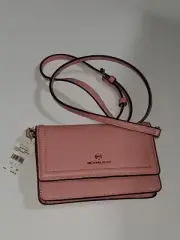Authentic Michael Kors Jet Set Small Leather Phone Crossbody in Primrose!