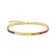 Buy Tennis bracelet colourful stones gold by Thomas Sabo online - THOMAS SABO Australia