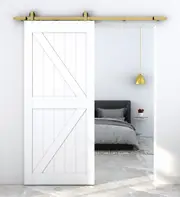 Golden Finish Sliding Barn Door Hardware GB01