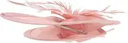 IWOWHERO Tea Party Fascinator for Women Elegant Mesh Veil Headband Vintage Dress Hat Accessory for Church Cocktail and Weddings Durable Hair Fascinator with Yarn Decor