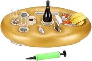 Floating Tray for Pool - Floating Table for Pool | Large Capacity 9 Holes Floating Drinks Holder for Pool | Pool Drink Holder Floats | Portable Drink Floats for Swimming, Hot Tub, Beach