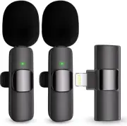Professional Wireless Lavalier Lapel Microphone, IOS, Cordless Omnidirectional