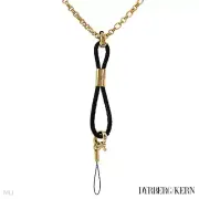 DYRBERG/KERN of DENMARK! Angilia Collection Shiny Gold Finish Plating Necklace