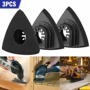 3 * Oscillating Power Multi Tool Triangular Sanding Pad For DeWalt 80mm