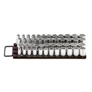 60001-48-Piece Black Socket Organizer Tray - Professional Grade Socket Holder...