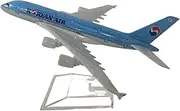 for Korean Air Boeing 747 Model Airplane Diecast Metal 1/400 Scale Planes 16cm(Blue1)