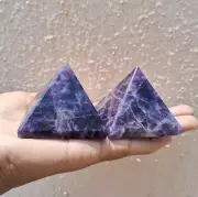 Natural Amethyst Crystal Pyramid Handmade Crystal Pyramid Crystal Carved