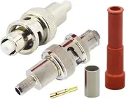 10PCS/Batch 5000V SHV RP-BNC Female Connector RG58 LMR195 RG223 Coaxial Connector for Cables(RP-BNC Male)