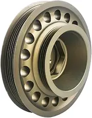 Aluminum Light Weight Crank Crankshaft Pulley 93-01 Compatible For Honda Prelude With The DOHC H22 2.2L Vtec Engines (H22A1 And H22A4)