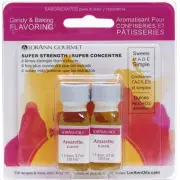 6 Pack LorAnn Candy & Baking Flavoring .125oz 2/Pkg-Amaretto FLAVOR-0380