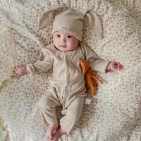 在飛比找ETMall東森購物網優惠-嬰兒連體衣純棉長袖哈衣秋裝韓系洋氣薄款爬服可愛寶寶超萌衣服