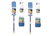 2PK Bona Wood/Timber Floor/Surface Cleaning Kit Mop/Spray Bottle/Microfiber Pad