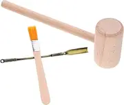 BCOATH 1Set Gemstone Archaeological Digging Kit for Educational with Hammer Shovel Brush for Dinosaur Fossil Excavation and Geology Exploration Activities