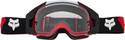 FOX Vue Core Motocross Goggles, black-white-red for Men One Size Black White Red