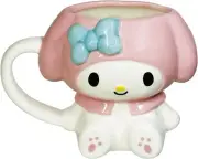MY MELODY Mug Cup Die-cut 200ml Porcelain SANRIO Japan SAN4359-3