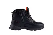 Kings Mens Zip Side Work Safety Boots 15534Z - Black
