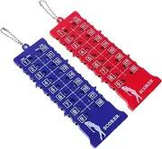 WOONEKY Golf Score Counter: -Hole Score Keeper Scoreboard with Keychain - Portable Shot Stroke Counter for Outdoor Golf Training Competition