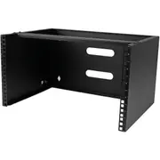 StarTech.com 6U Wall Mount Rack, 14in Deep, 19 inch Wall Mount Network Rack, Wall Mounting Patch Panel Bracket for Switch/IT Equ