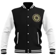 Magic: The Gathering Plains Roundel Varsity Jacket - Black/White