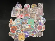 50 World Vintage American Traveling Stickers Vinyl Waterproof Luggage HydroFlask