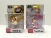 Nintendo Amiibo: Cat Mario & Peach - Super Mario 3D World NEW In Box Figures