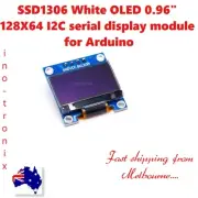 SSD1306 White OLED 0.96" 128X64 I2C serial display module for Arduino